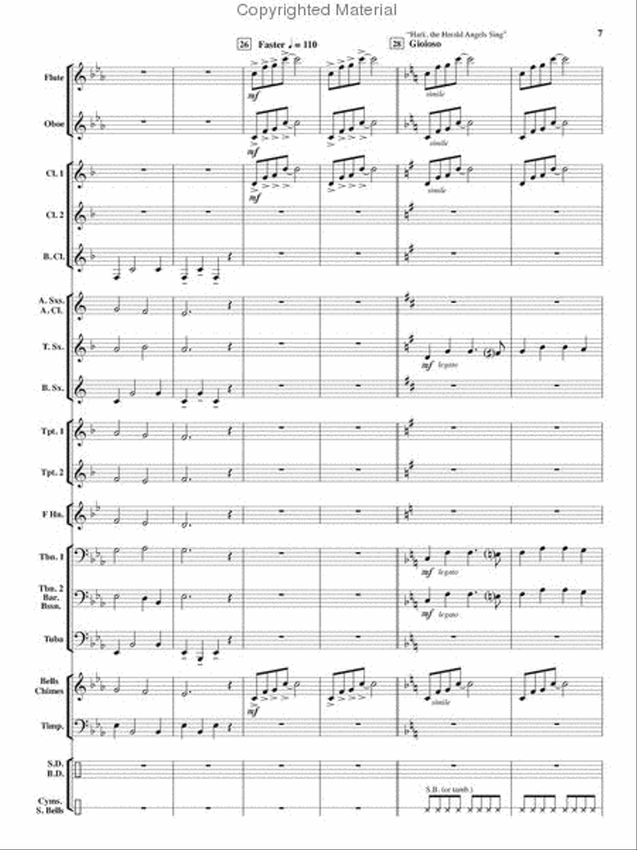 An Angelic Christmas An Angelic Christmas Concert Band scores gallery preview page 6