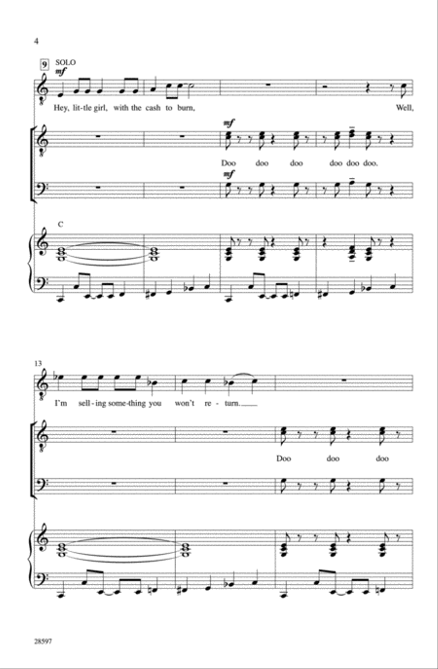 Ladies' Choice Ladies' Choice Men's Choir scores gallery preview page 3