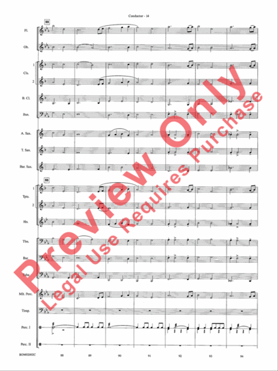 To Honor, Thank and Remember Concert Band scores gallery preview page 17