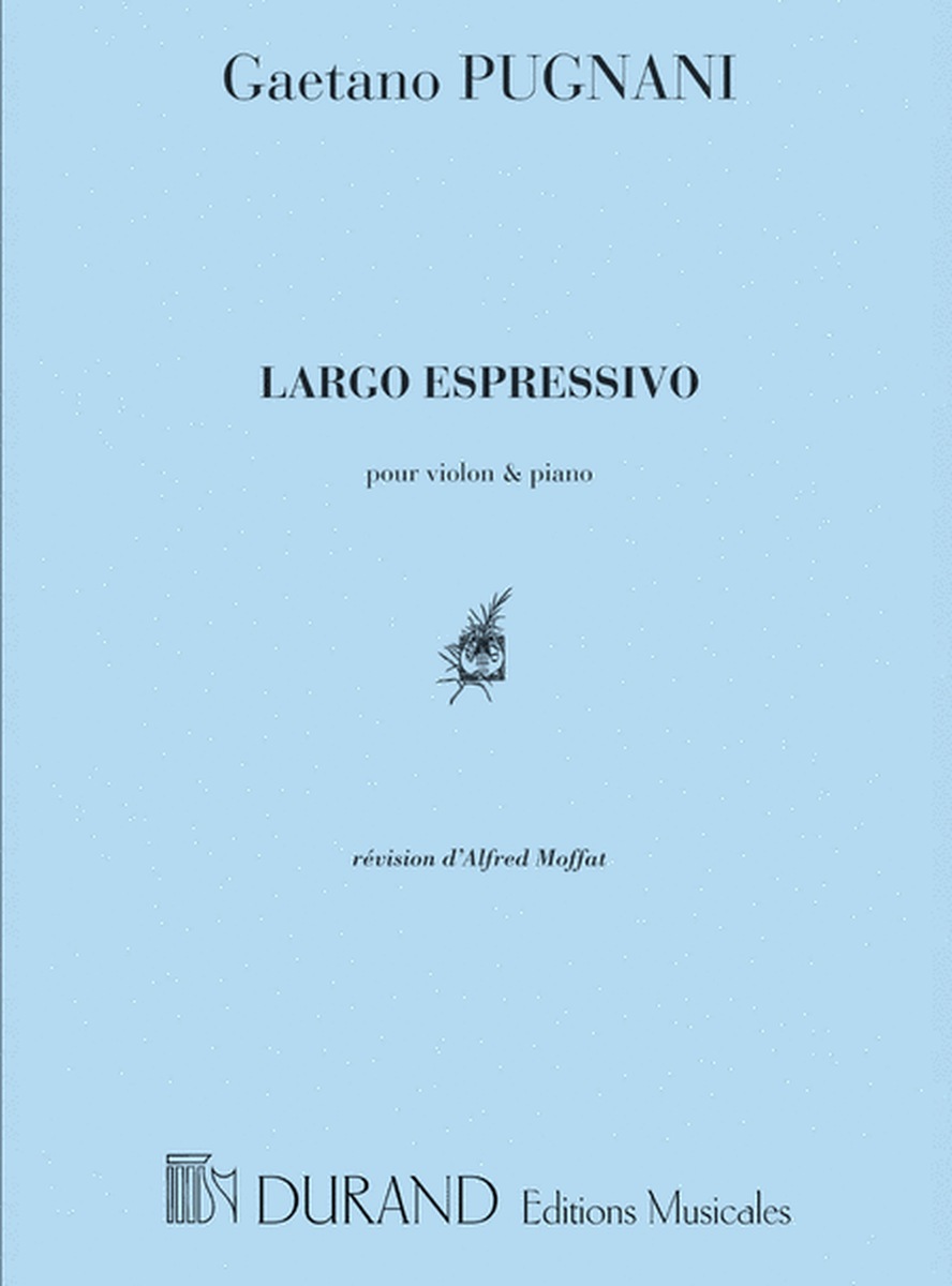 Largo Espressivo, Pour Violon Et Piano