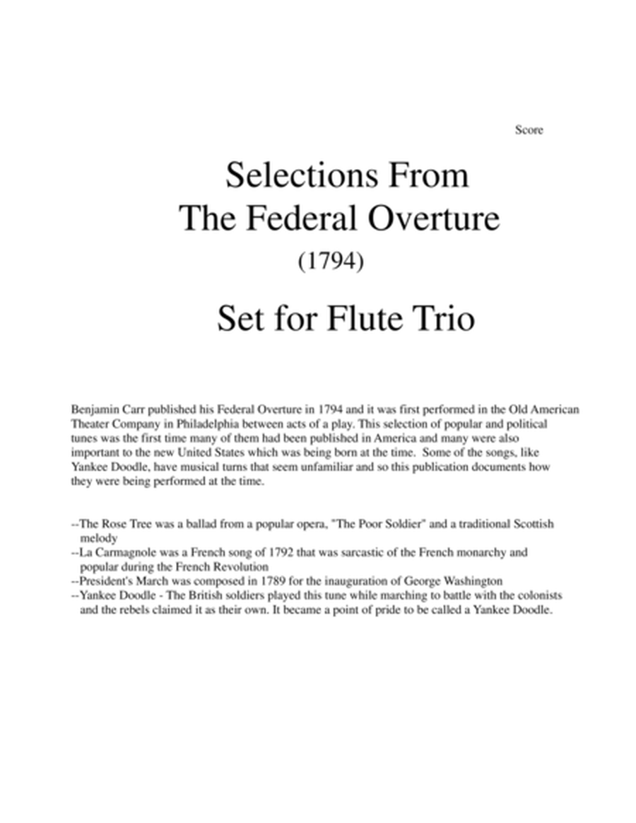 1794! Federal Overture for Flute Trio image number null