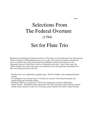 Book cover for 1794! Federal Overture for Flute Trio