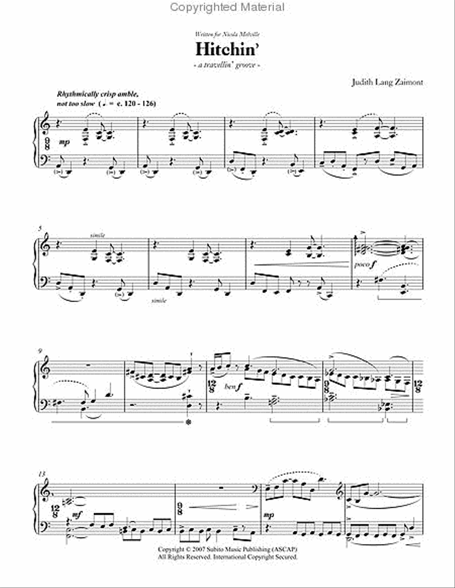 Hitchin' - a travellin' groove Harpsichord scores gallery preview page 2