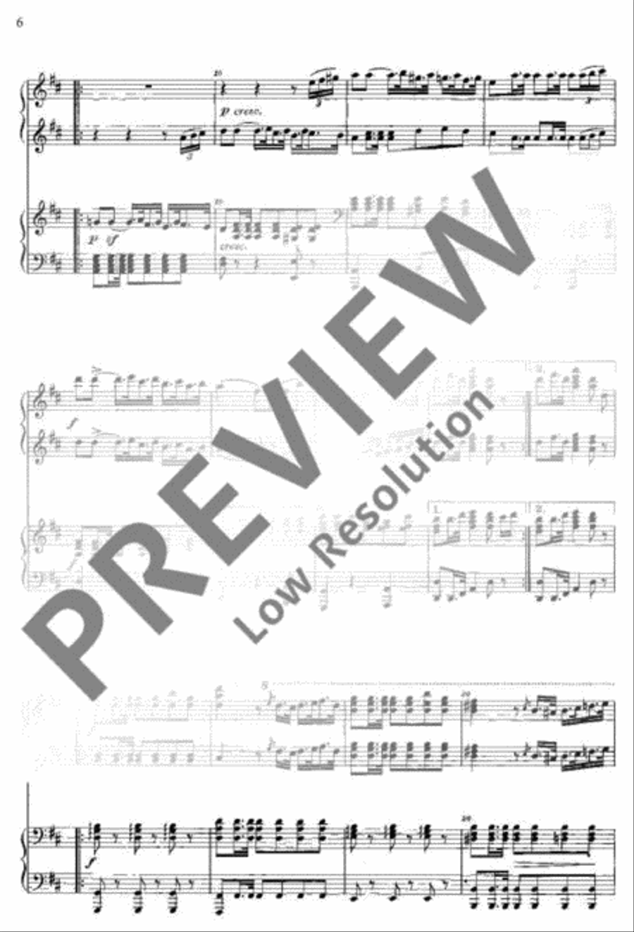 Polonaise Piano Duet scores gallery preview page 7