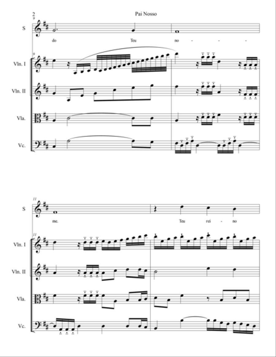 Pai Nosso Chamber Orchestra scores gallery preview page 3