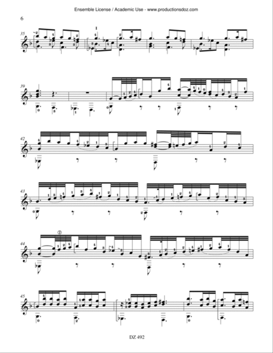 Praeludium, Passacaglia Praeludium, Passacaglia Classical Guitar scores gallery preview page 6