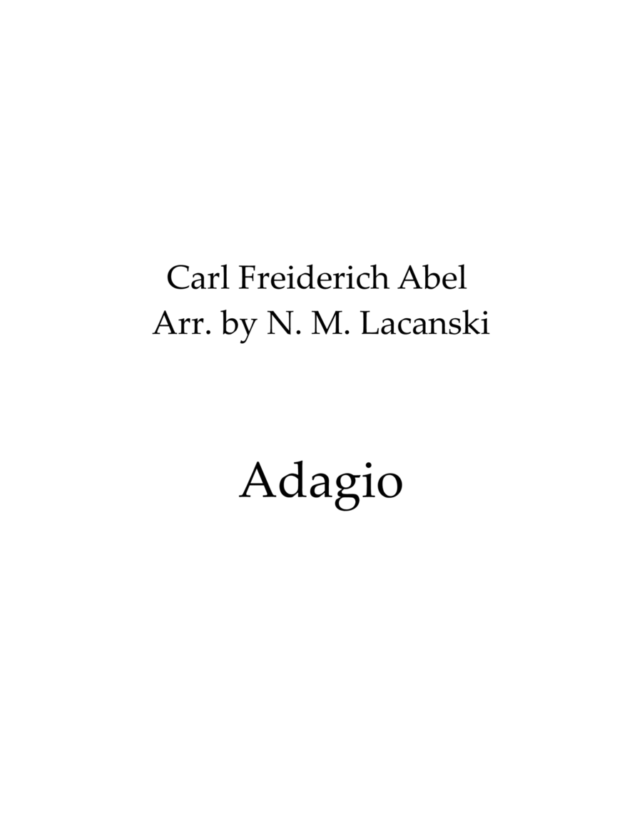 Adagio Piano scores gallery preview page 1