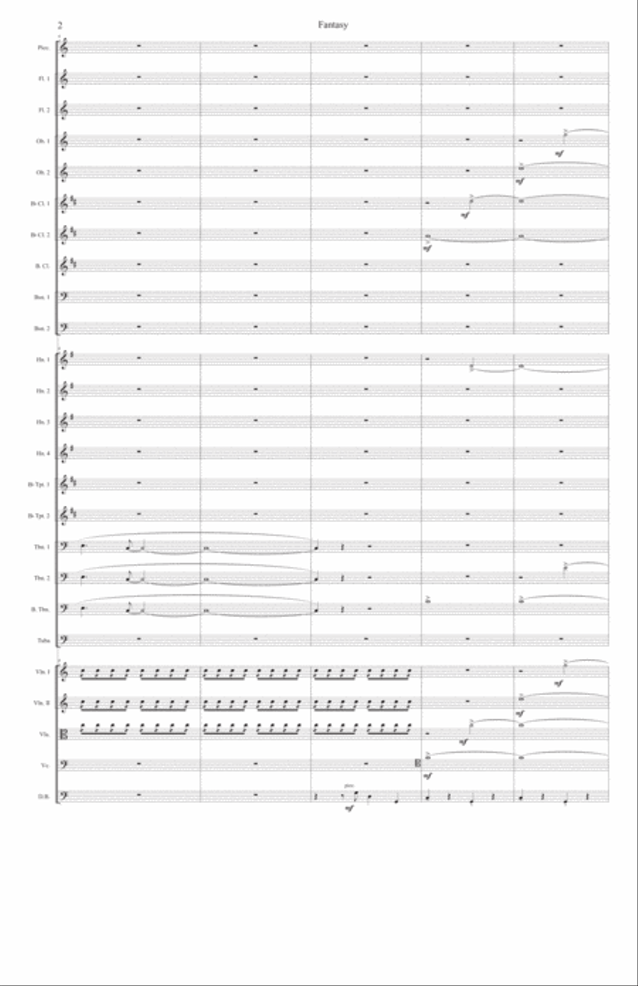Fantasy for Orchestra Full Orchestra scores gallery preview page 4