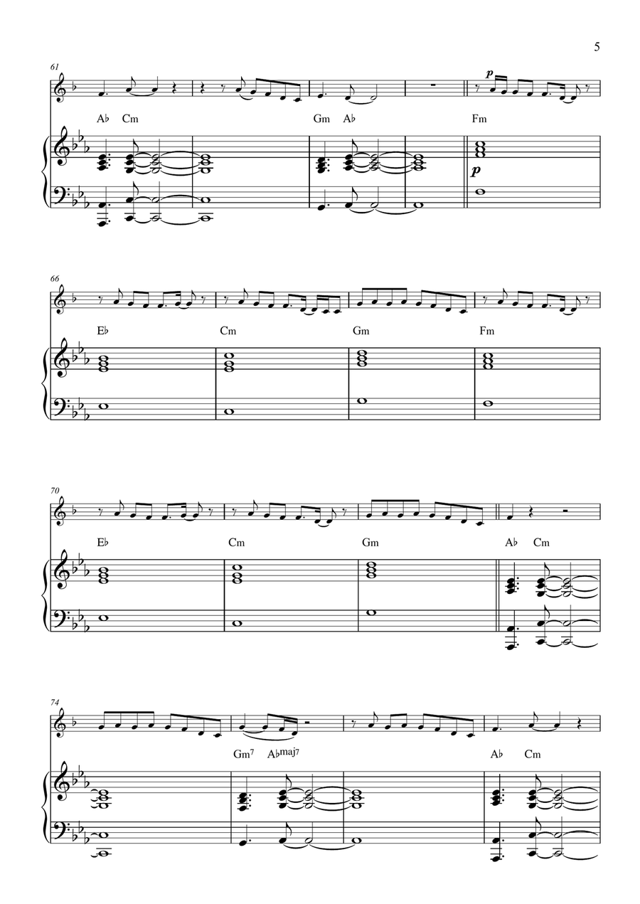 Bruises Clarinet Solo scores gallery preview page 5