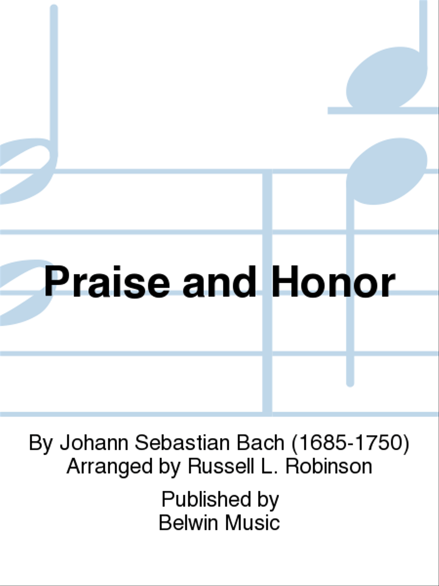 Book cover for Praise and Honor