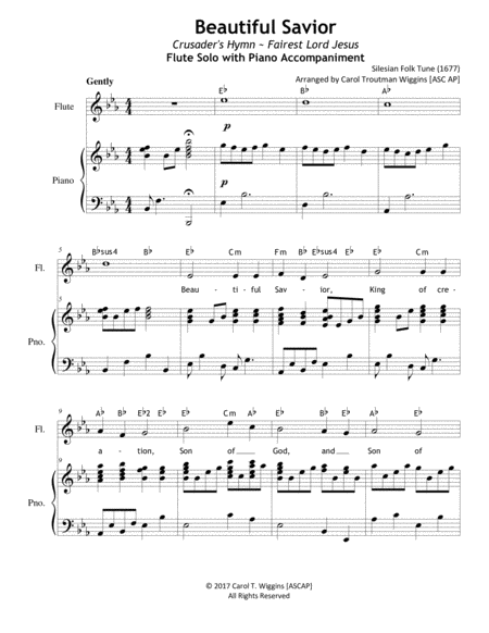 Beautiful Savior (Flute & Piano Duet) image number null