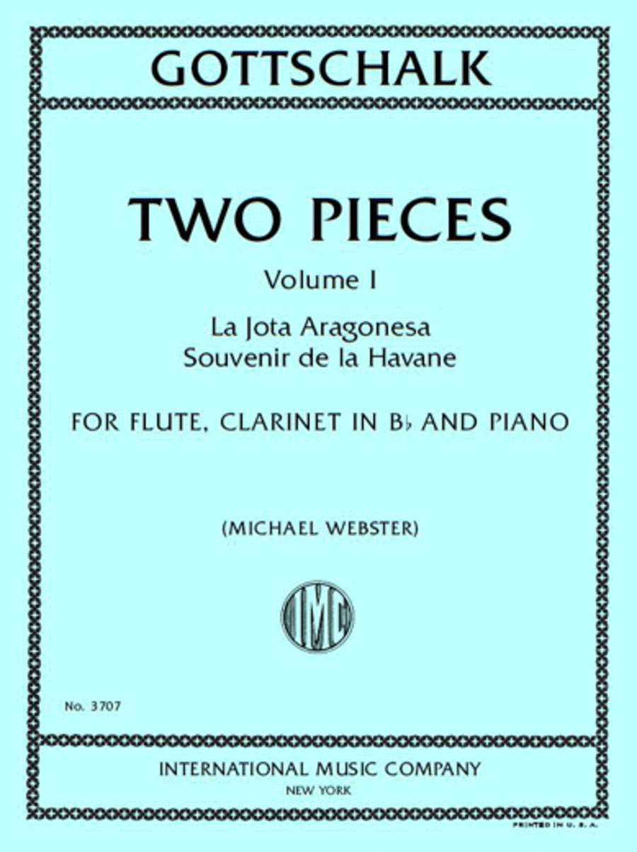 Two Pieces, Volume I B-Flat Clarinet scores gallery preview page 1