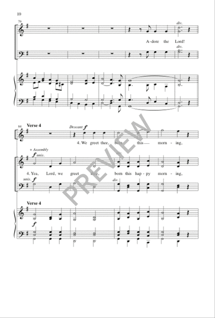 O Come, All Ye Faithful 4-Part scores gallery preview page 11