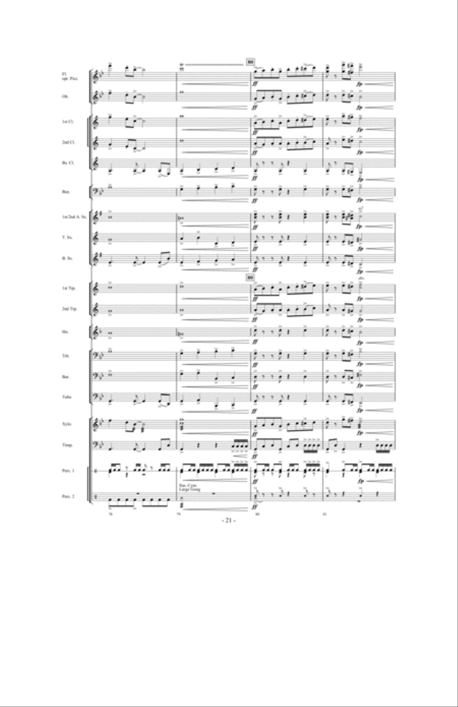 Tailspin! Tailspin! Concert Band scores gallery preview page 20