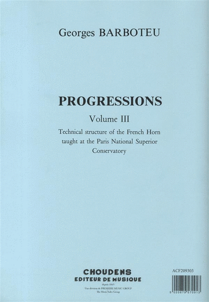 Progressions Volume 3