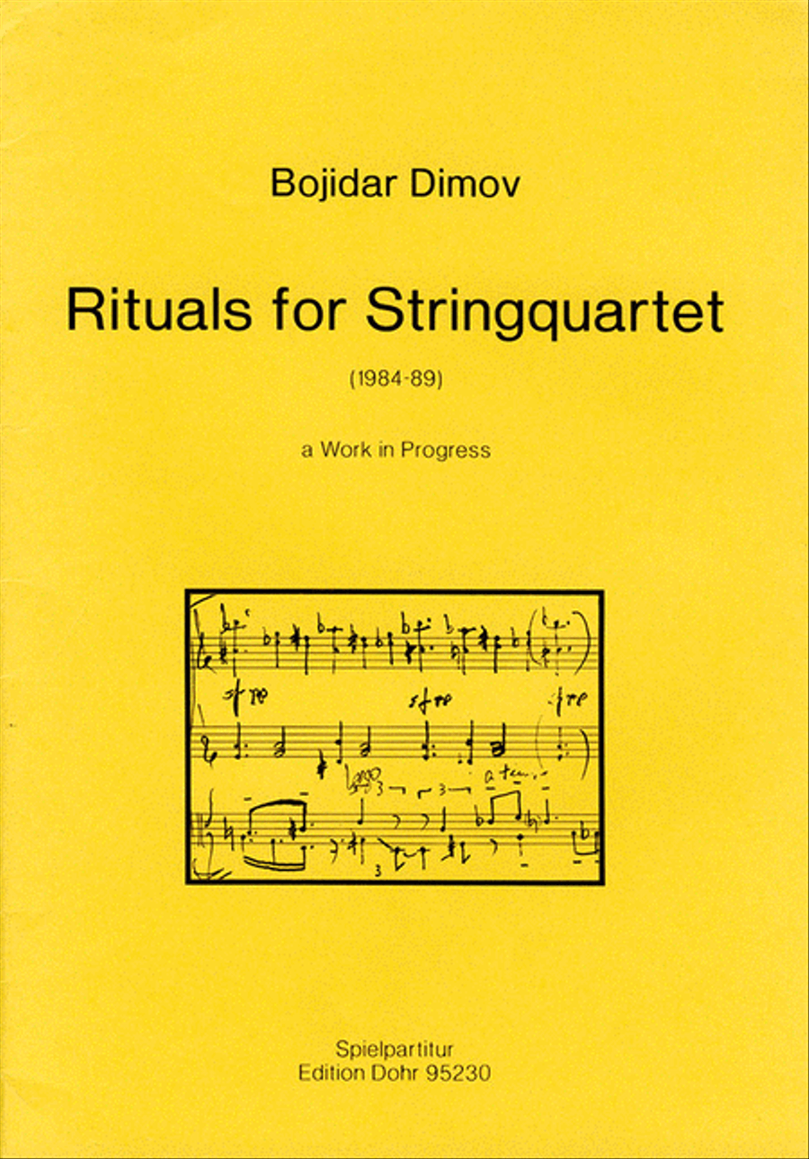 Rituals for Stringquartet (1984-89) -a work in progress- String Quartet scores gallery preview page 1