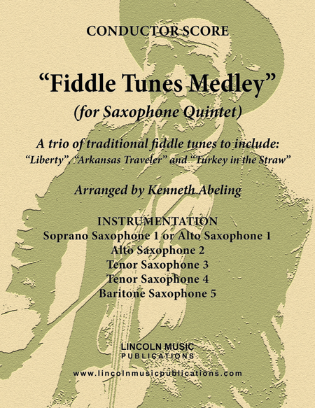 Fiddle Tunes Medley (for Saxophone Quintet SATTB or AATTB) image number null