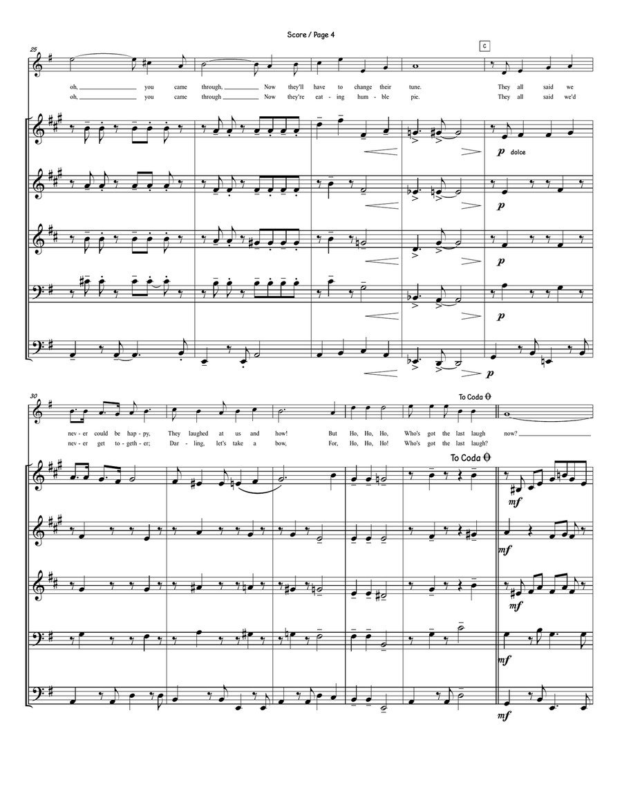 They All Laughed Small Ensemble scores gallery preview page 5