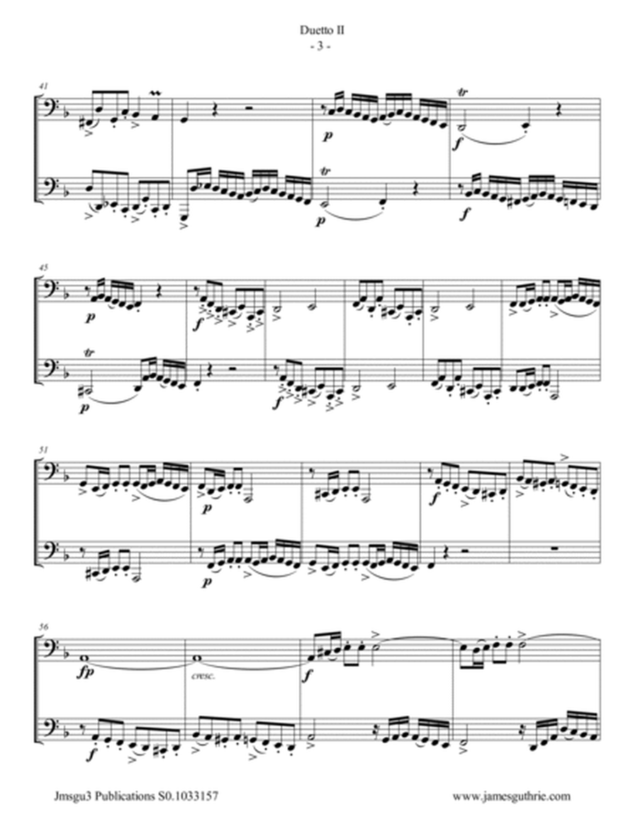 Quantz: Duetto Op. 2 No. 2 for Tuba Duo image number null