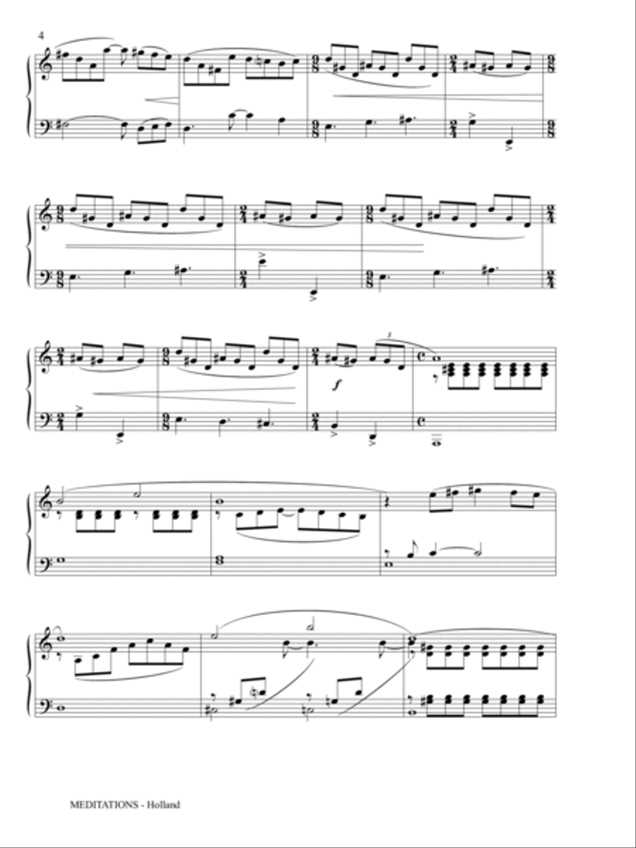 Meditations Piano Solo Cycle of 9 Pieces Meditations Piano Solo Cycle of 9 Pieces Piano Solo scores gallery preview page 6