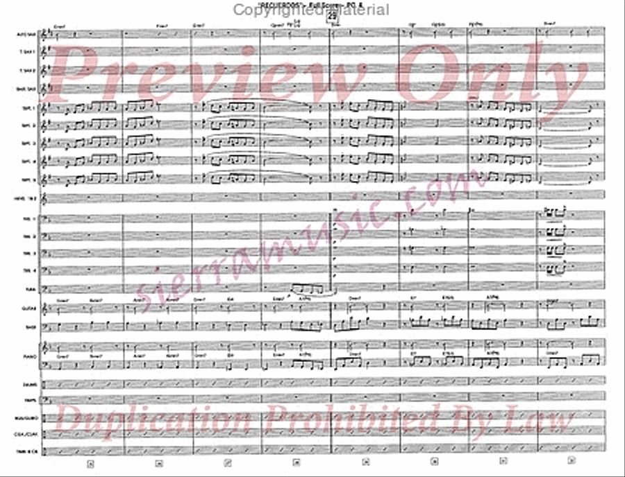 Recuerdos Recuerdos Jazz Ensemble scores gallery preview page 5
