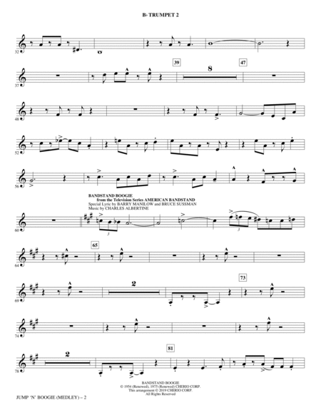 Jump 'n' Boogie (Medley) - Bb Trumpet 2