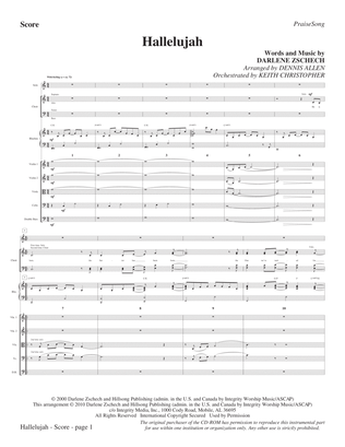Hallelujah (arr. Dennis Allen) - Full Score