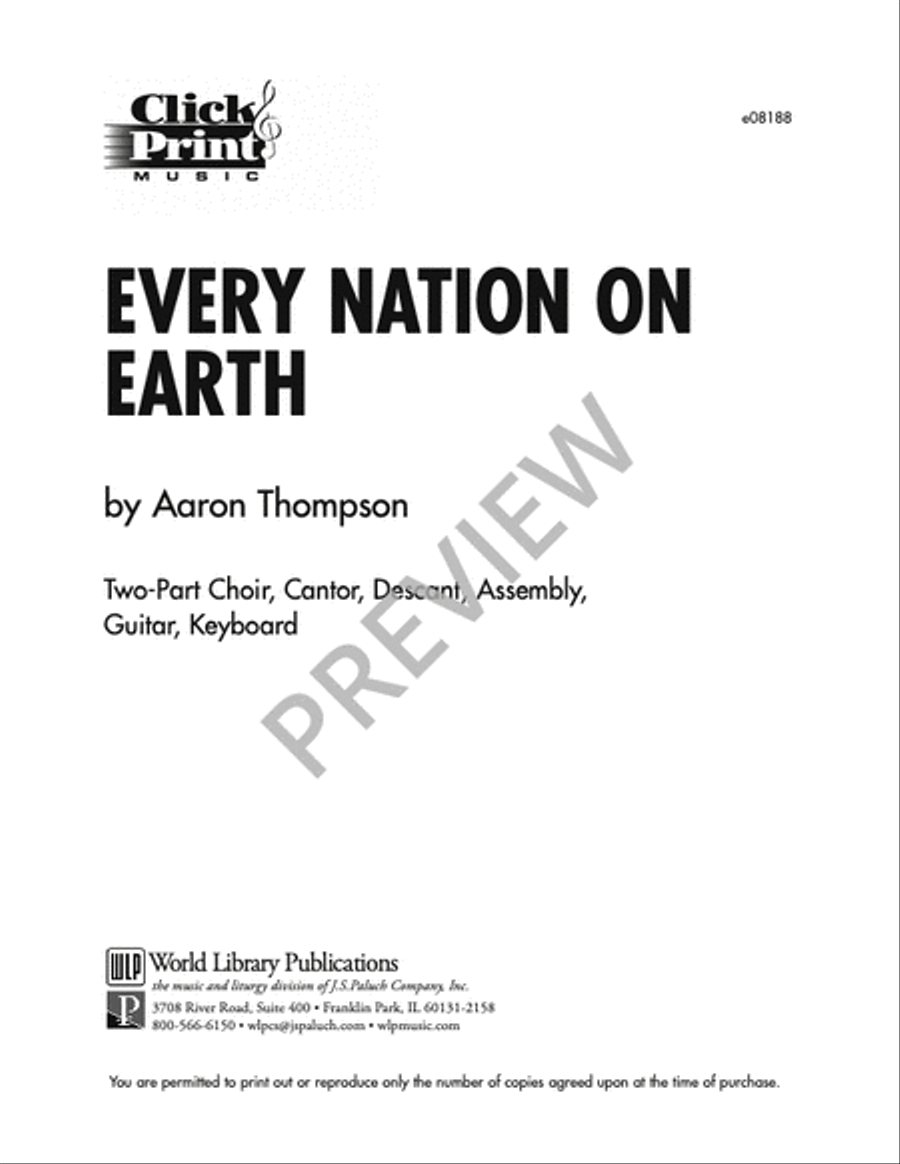 Every Nation On Earth Every Nation On Earth 2-Part scores gallery preview page 8