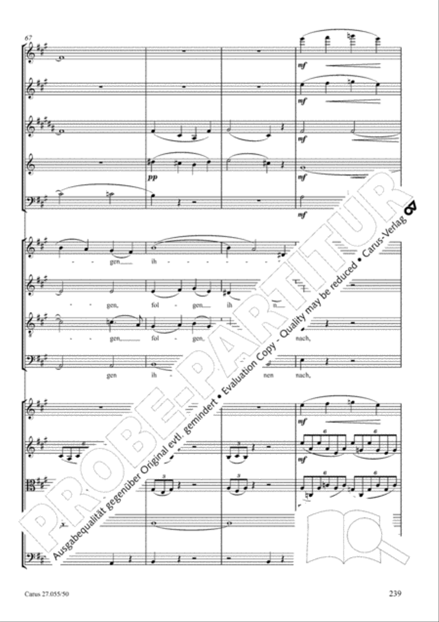 Ein Deutsches Requiem (German Requiem) 4-Part scores gallery preview page 246