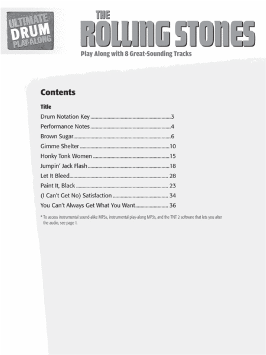 Ultimate Drum Play-Along Rolling Stones Percussion scores gallery preview page 3