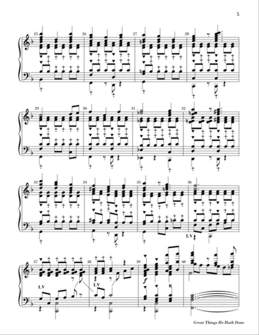 Great Things He Hath Done 5-Octaves scores gallery preview page 4