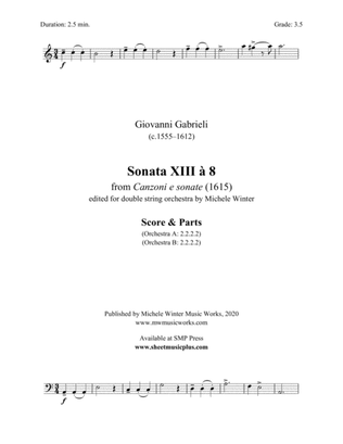 Sonata XIII à 8 (double string orchestra)