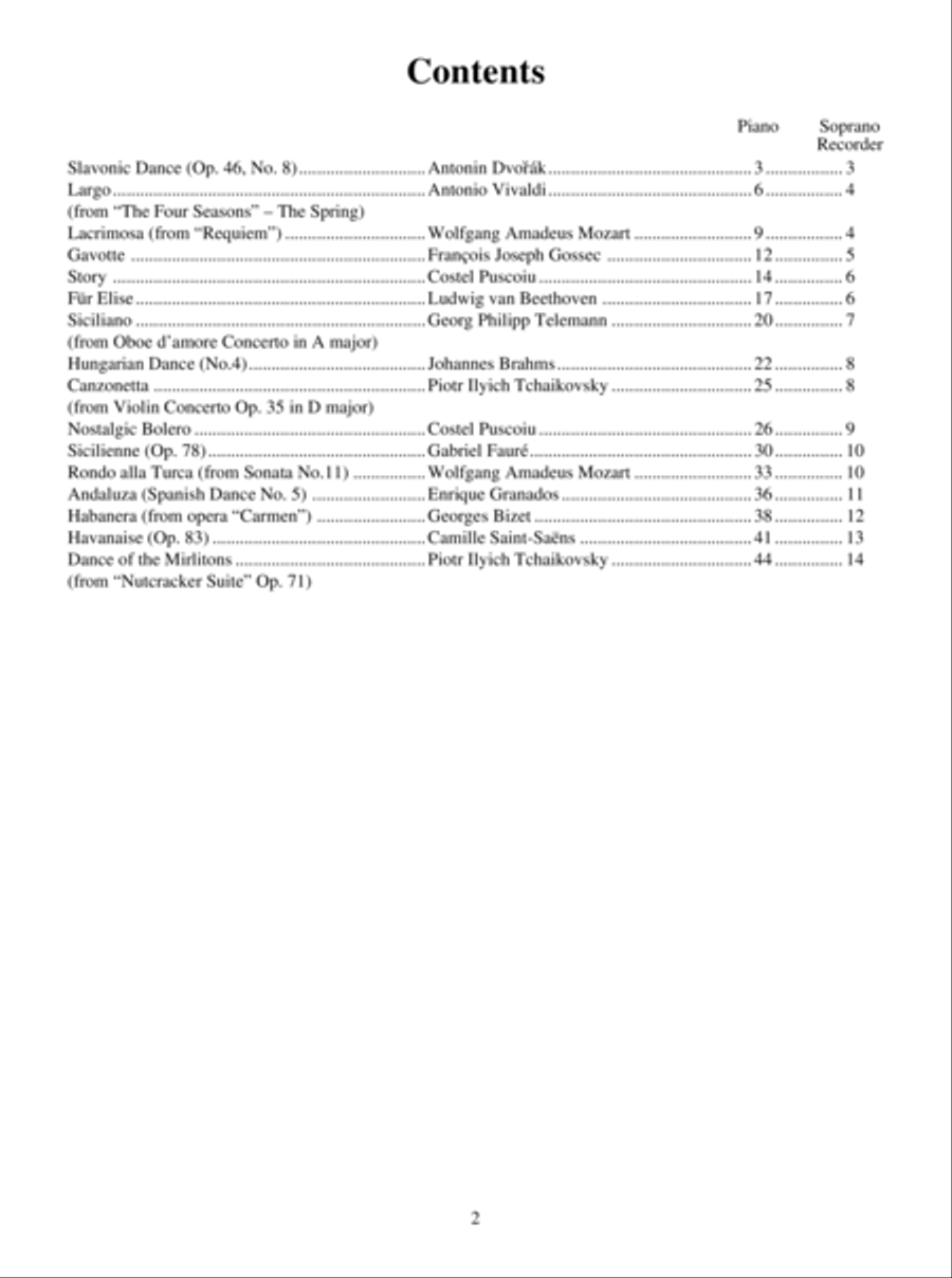 Solo Pieces for the Intermediate Treble/Alto Recorder Alto Recorder scores gallery preview page 3