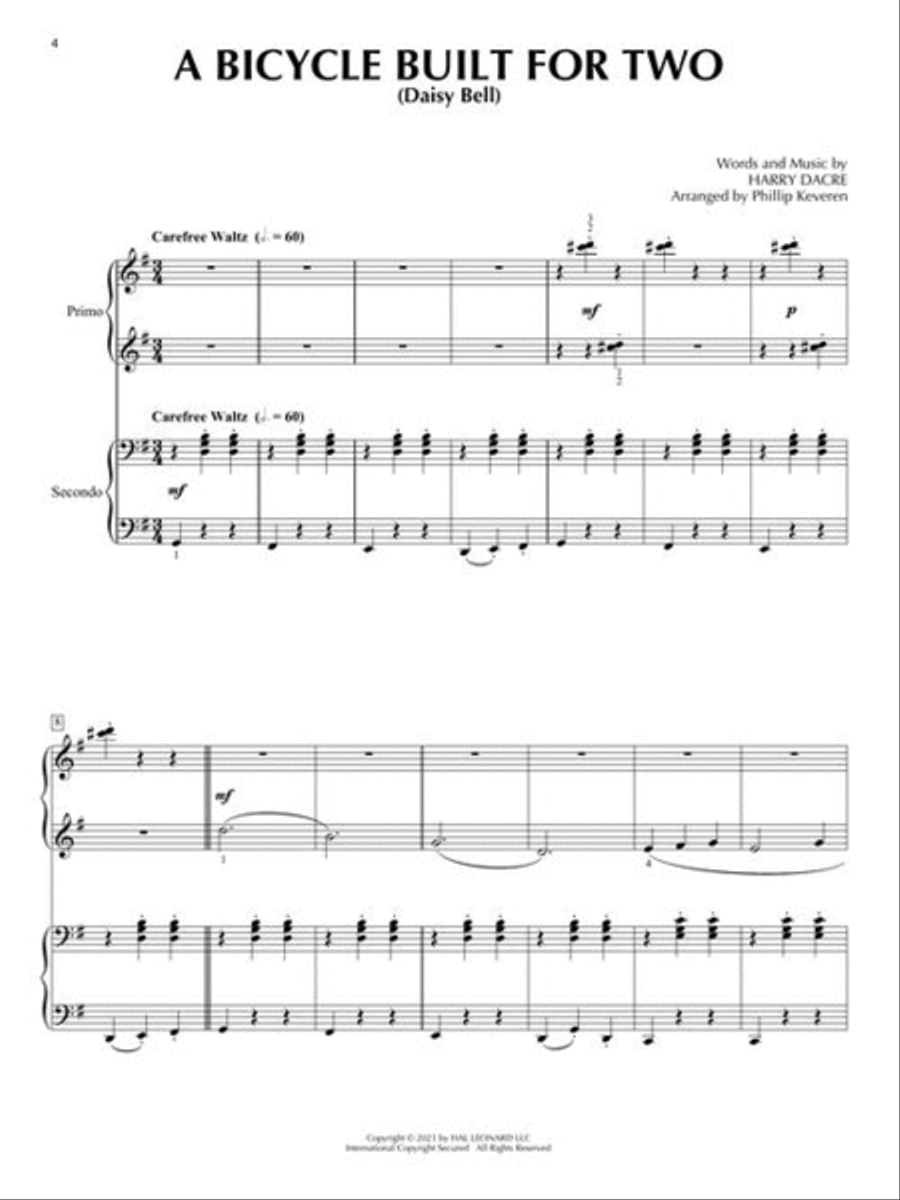 Classic Piano Duets Classic Piano Duets Piano Duet scores gallery preview page 5