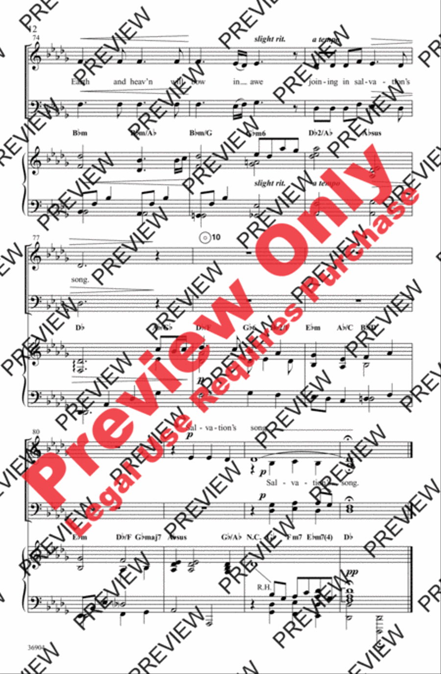 Salvation's Song 4-Part scores gallery preview page 12