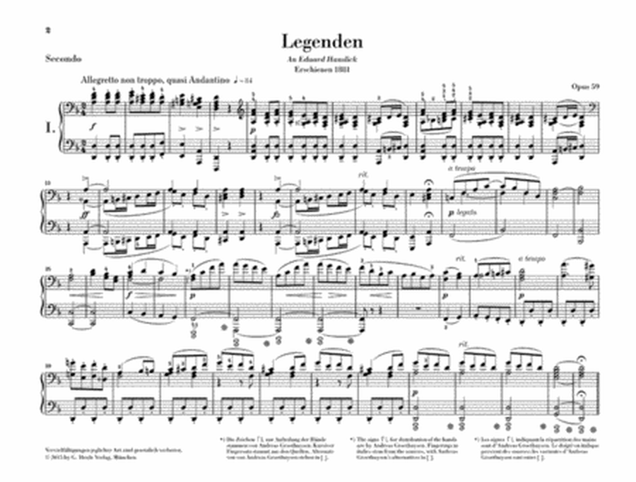 Legends Op. 59