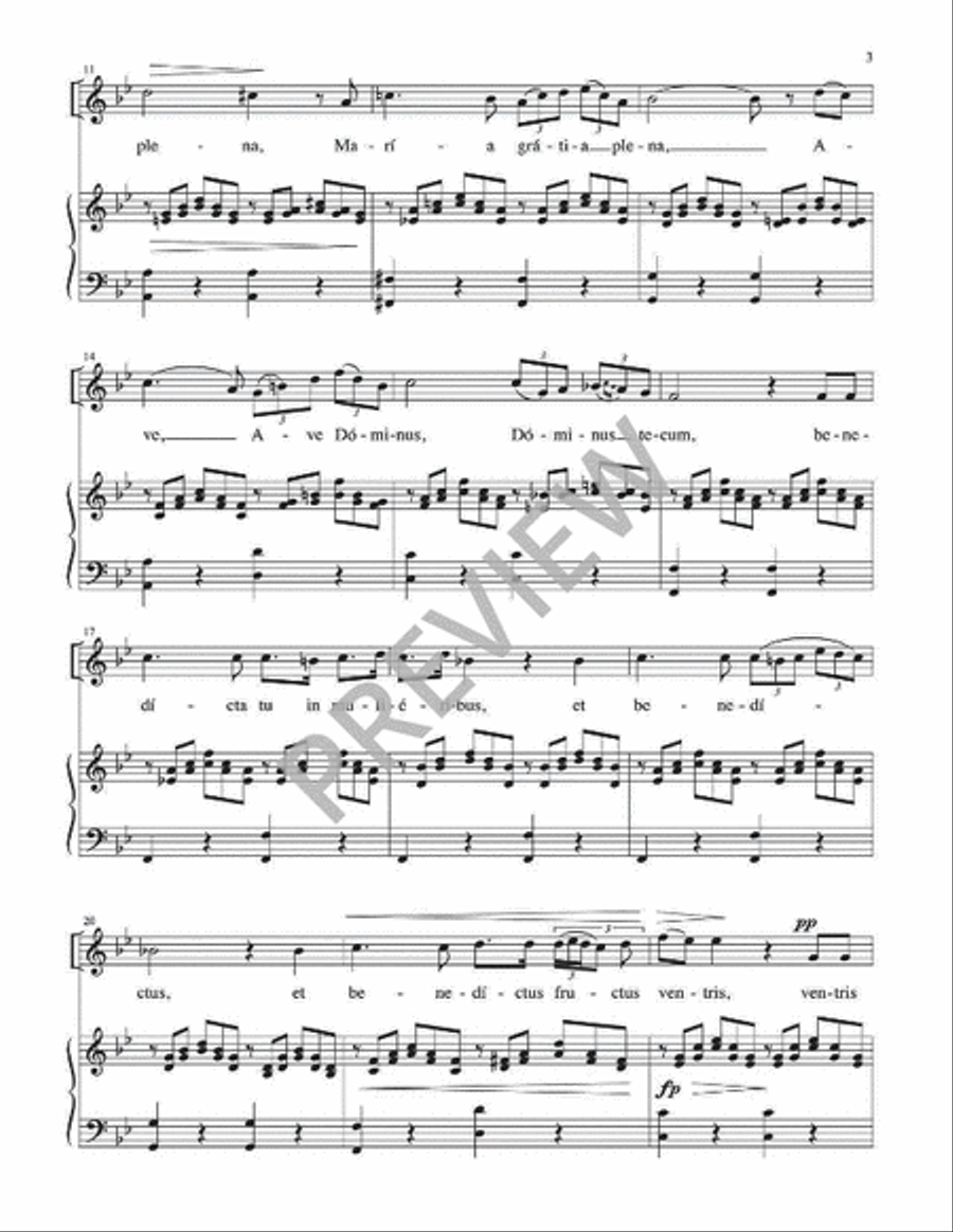Ave Maria - High Key edition Voice Solo scores gallery preview page 4