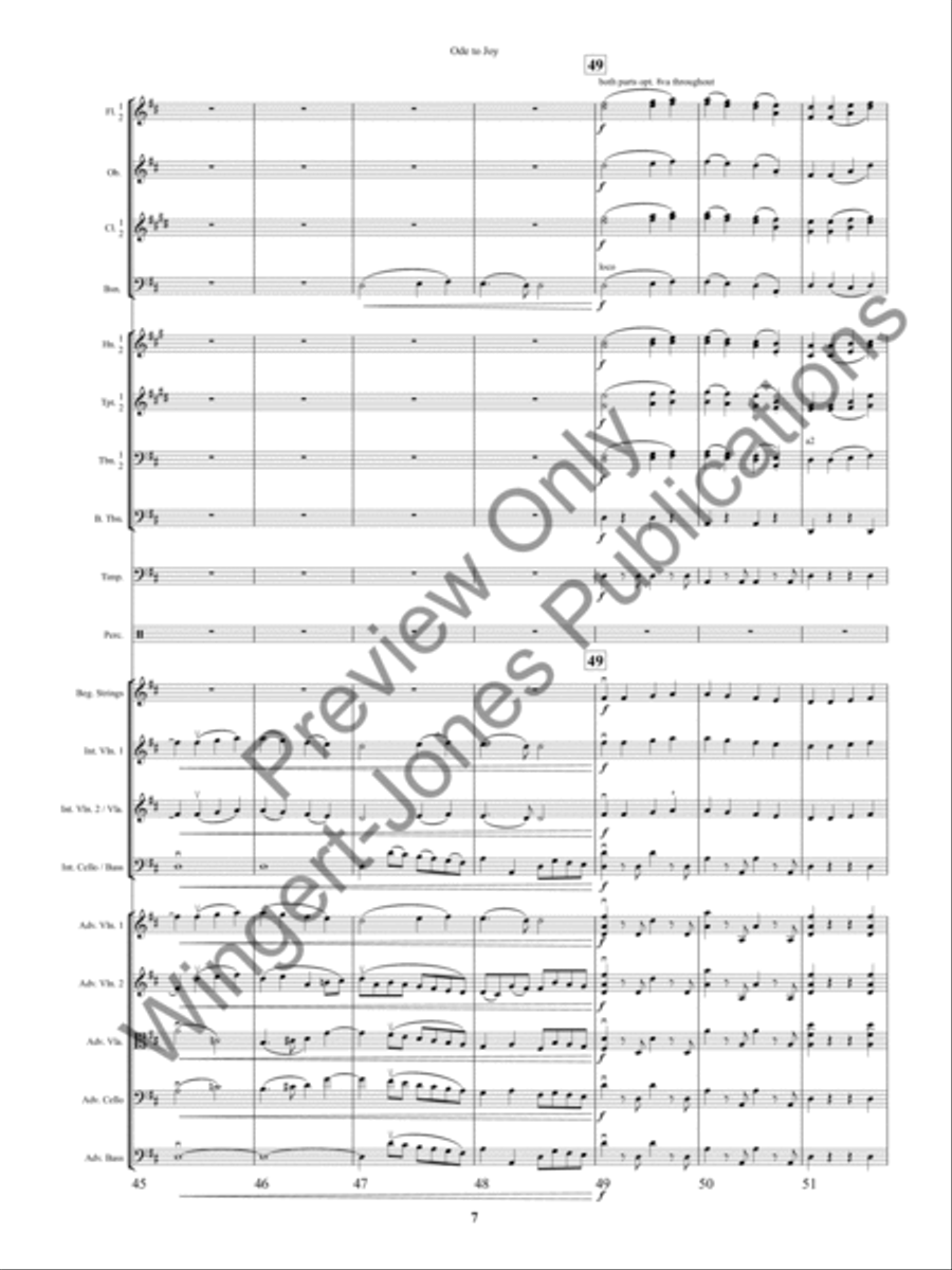 An Ode to Joy Festival Full Orchestra scores gallery preview page 10