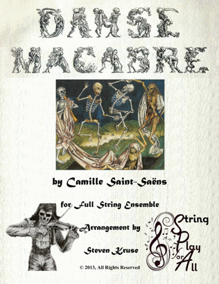 Book cover for Danse Macabre for Multi-Level String Orchestra