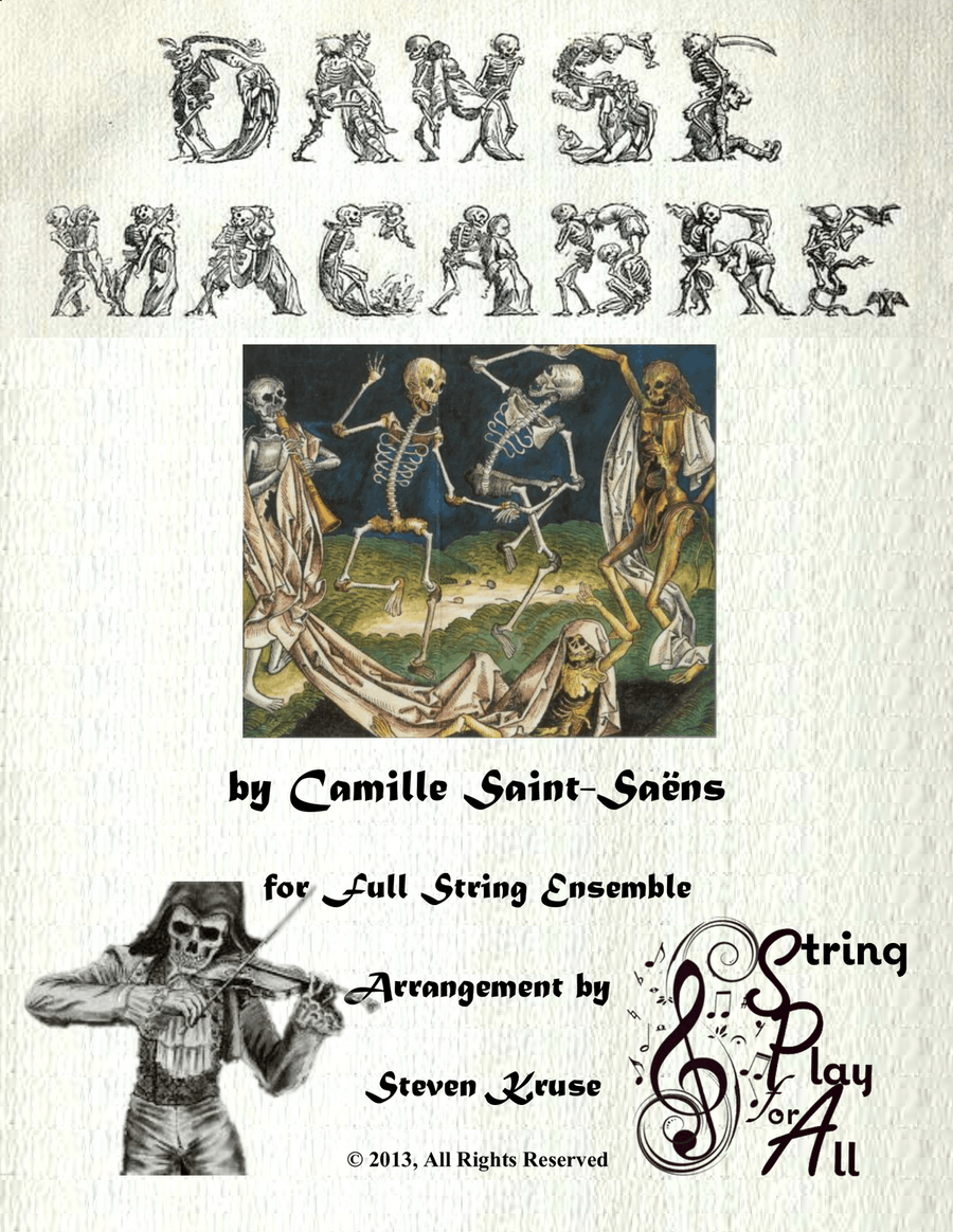 Book cover for Danse Macabre for Multi-Level String Orchestra