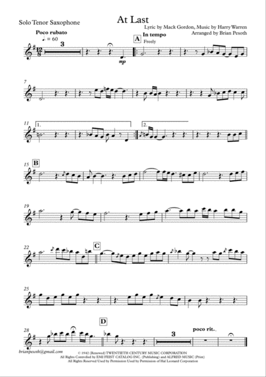 At Last Small Ensemble scores gallery preview page 6