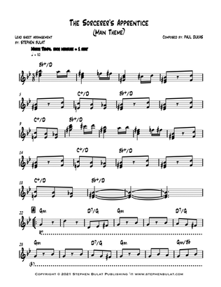 The Sorcerer's Apprentice (from Walt Disney's Fantasia) - Lead sheet (key of Gm)
