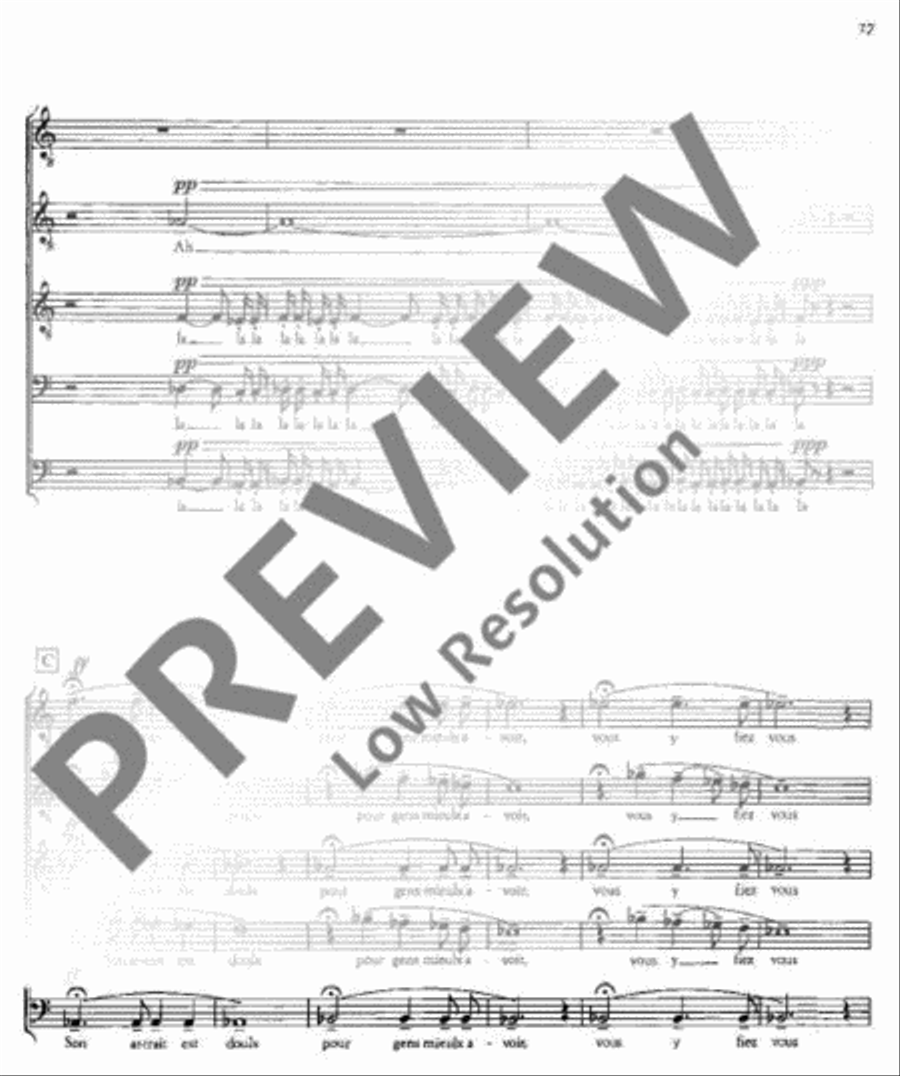 Drei französische Chöre Drei französische Chöre Mixed Choir scores gallery preview page 18