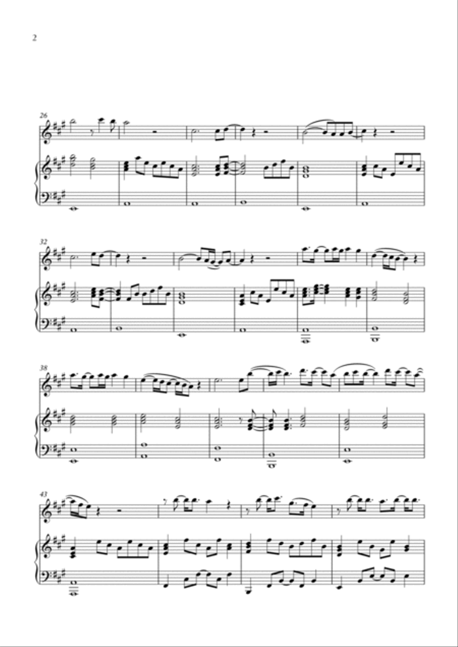 Lift Me Up Violin Solo scores gallery preview page 3