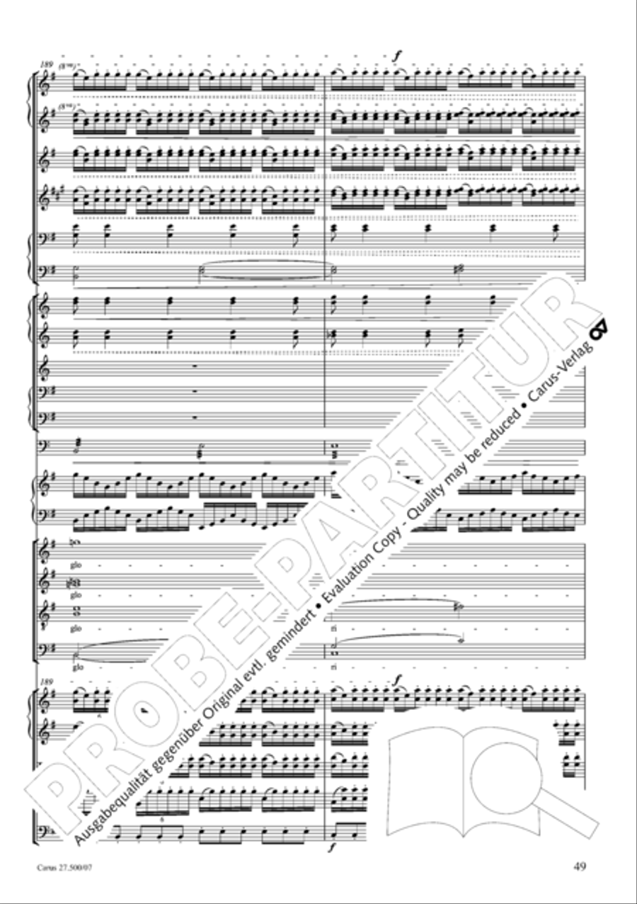 Quattro pezzi sacri Orchestra scores gallery preview page 50
