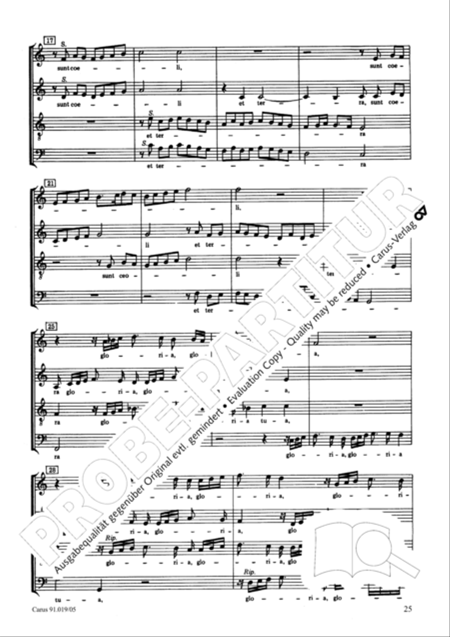 Non sine quare 4-Part scores gallery preview page 25
