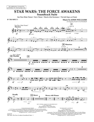 Star Wars: The Force Awakens Soundtrack Suite - Bb Trumpet 3