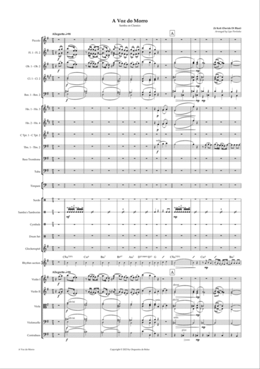 A Voz Do Morro A Voz Do Morro Full Orchestra scores gallery preview page 2
