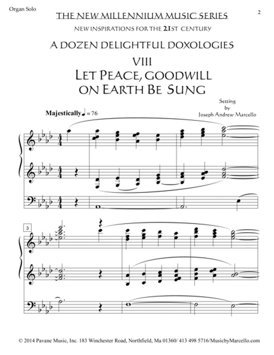 Delightful Doxology VIII - Let Peace, Goodwill on Earth Be Sung - Organ (Ab) image number null