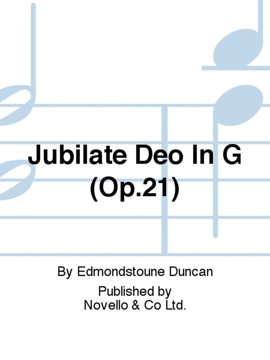 Jubilate Deo In G (Op.21)